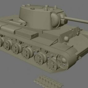 Tank KV1 Weapon 3d model