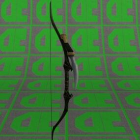 Green Arrow Bow Weapon 3d-model