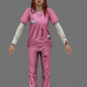 サイレントヒル Sm リサ・ガーランド (看護師) 3D モデル