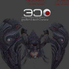 Araña del bosque violenta modelo 3d