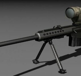M107 Tws Sniper Gun 3d model