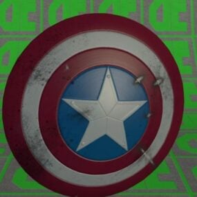 3d модель щита Капітана Америки