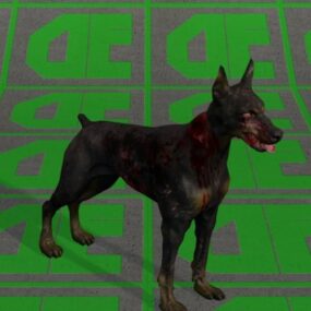 Zombie pes zvíře 3D model
