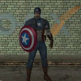 Capitán América modelo 3d