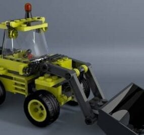 เลโก้รถขุดรถบรรทุกโมเดล 3 มิติ