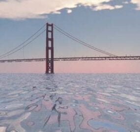 Golden Gate Bridge Californië 3D-model