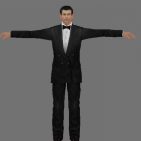 James Bond Pierce Brosnan Tuxedo 3d model
