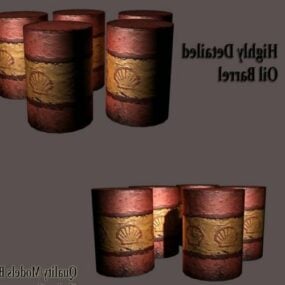 Oil Barrels 3d model