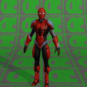 Modello 3d del personaggio Marvel di Spider man