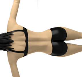 Beautiful Woman Bikini Character 3d model