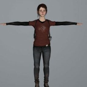Ellie (The Last Of Us) 3D-malli