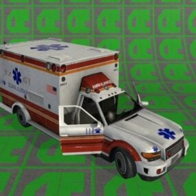 救急車の車の3Dモデル
