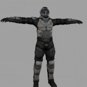 Armored Soldier 3d-modell