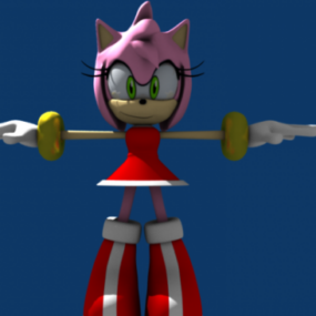 Amy Rose 3D-model