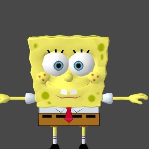 Spongebob Free 3d Model .Obj Open3dModel 14495