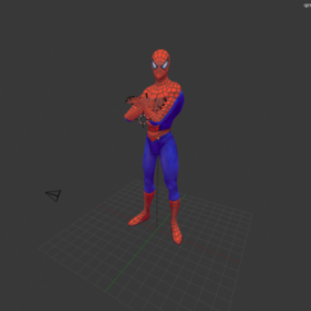 Model 3d manusia laba-laba