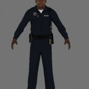 Model 3d Prison Break Prison Guard Walker