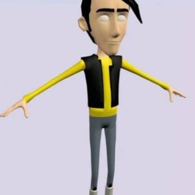 Personnage de garçon de dessin animé modèle 3D