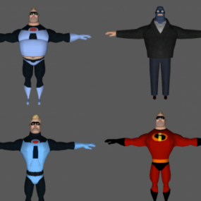 Mr Incredible Character 3D-Modell
