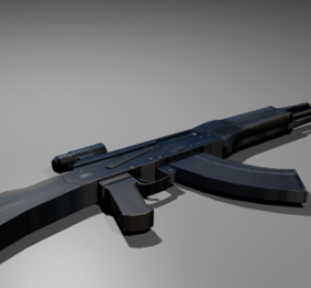 Pistolet Kalachnikov Ak103 modèle 3D