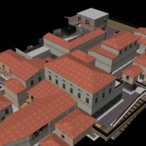 Itálie Řím City Scene 3D model