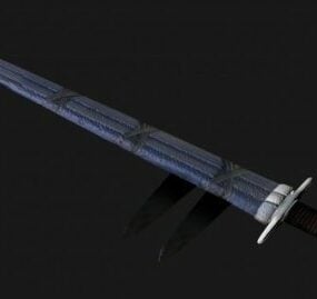 3D model ozbrojeného meče