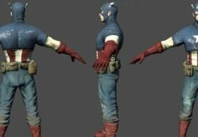 Captain America 3d-modell
