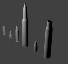 Bullets Set 3d model