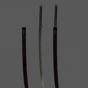 مدل سه بعدی شمشیر یاماتو