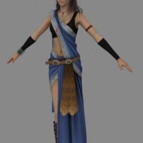 Fang Final Fantasy Character 3d model