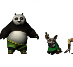 Múnla Kung Fu Panda Po 3d saor in aisce