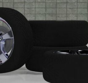 عجلات كامارو نموذج 3D