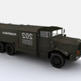 Modelo 2d do caminhão do exército alemão da segunda guerra mundial