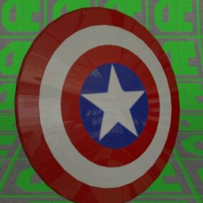 Våpen Captain America Shield 3d-modell