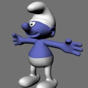 Modelo 3D do Smurf