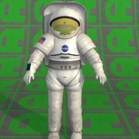 Model 3D astronauty