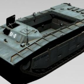 LVT2 Tank 3d malli