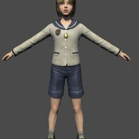 Personnage de Sherry Birkin modèle 3D