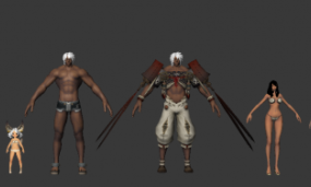 Blade Soul Characters 3d model