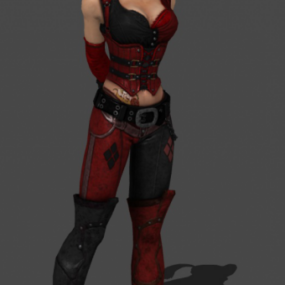 Harley Quinn Joker Character 3d model