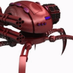Model 3d Senjata Robot Spider