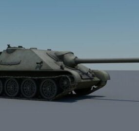 Su-122 Tank 3D-model