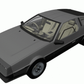 Modello 3d dell'auto Delorean Dmc
