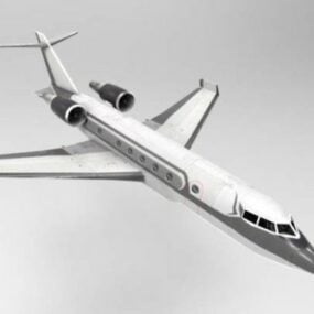 Private Jet Airplane 3d model