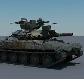 نموذج دبابة كافاليرا الخفيفة ثلاثي الأبعاد
