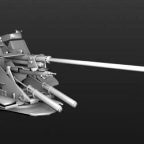 Flak 37 Weapon 3d malli