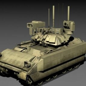 M2A3 Era Bradley Tank 3d model