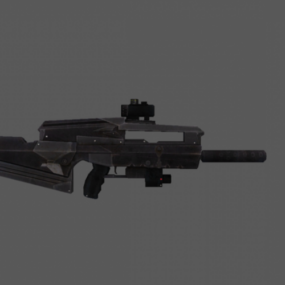 Otomatik Tüfek Tabancası 3d modeli