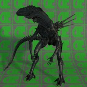 Model 3d Karakter Monster Ratu Alien