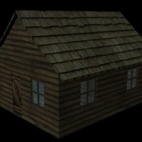 Wooden Medieval House 3d model